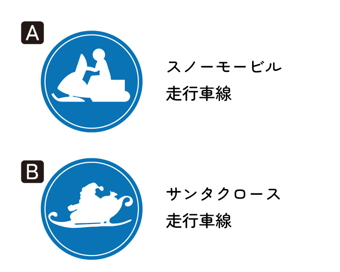 Q1：本当にある標識はどっち？